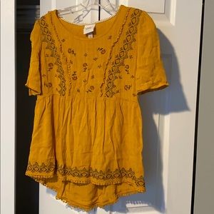 Knox Rose yellow boho top